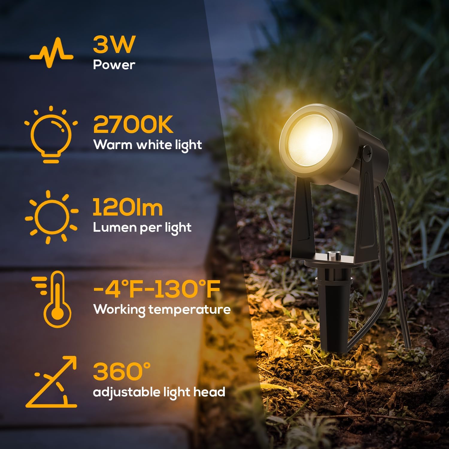 バノード 4-10個パック 12V LEDスポットライト 屋 - Outdoor Lighting Voltage のレビューと価格
